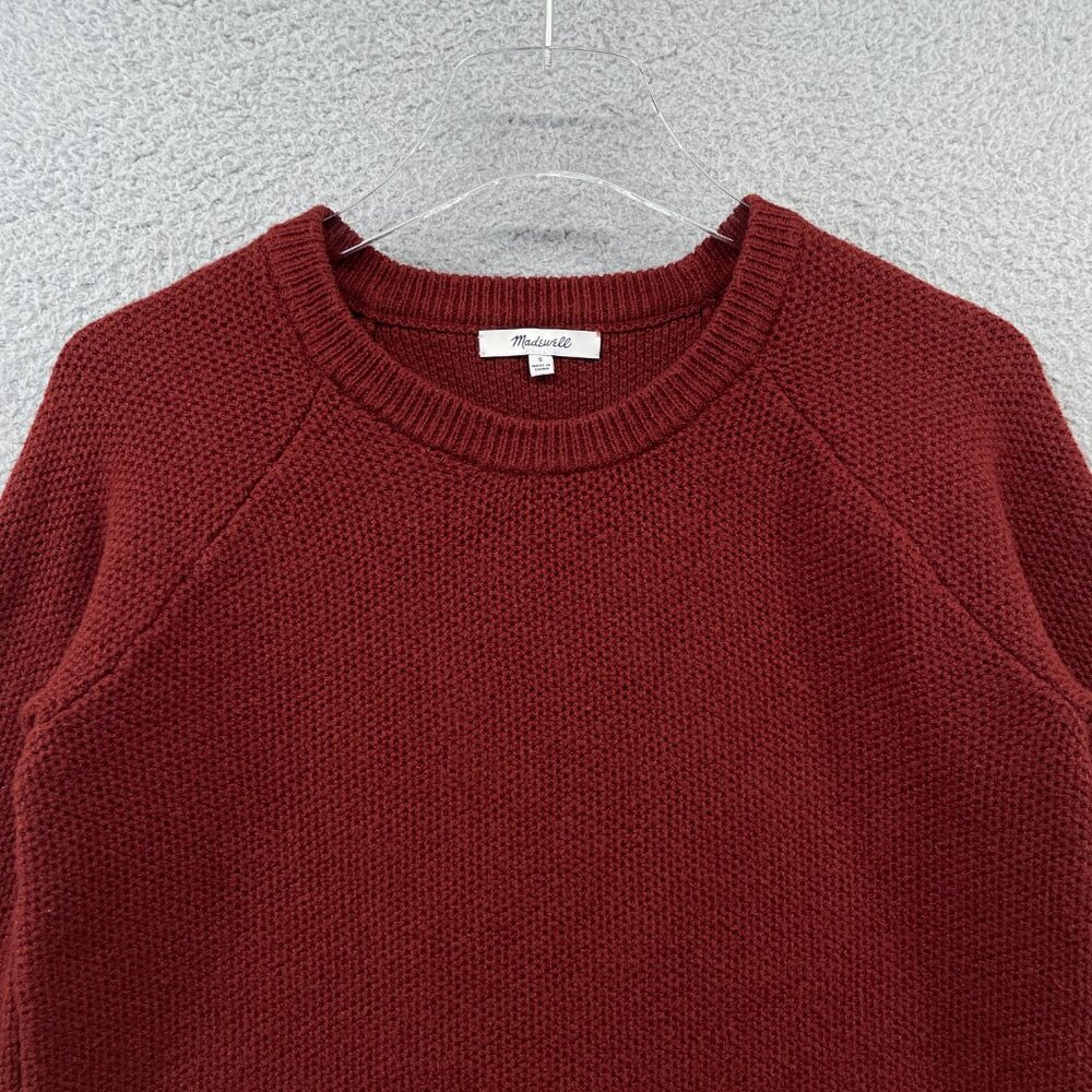 Madewell Province Cross-Back Pullover Sweater Red Burnished Mahogany Small - Picture 6 of 10